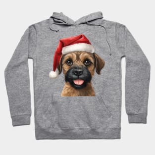 border terrier christmas Hoodie